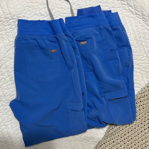 2, size L, ceil blue, FIGS high waisted jogger - Picture 1 of 1